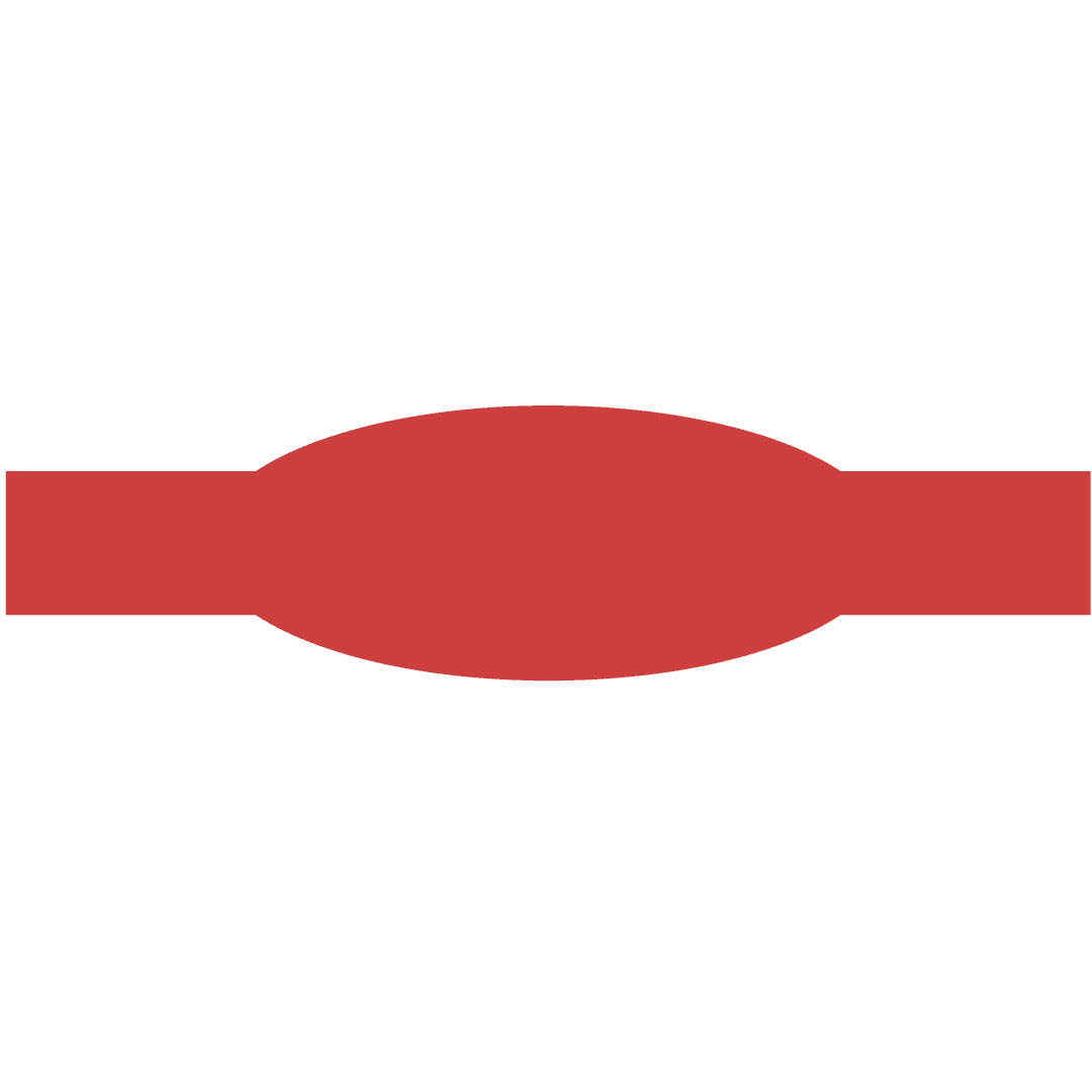 Red Badge for Text on Transparent Background