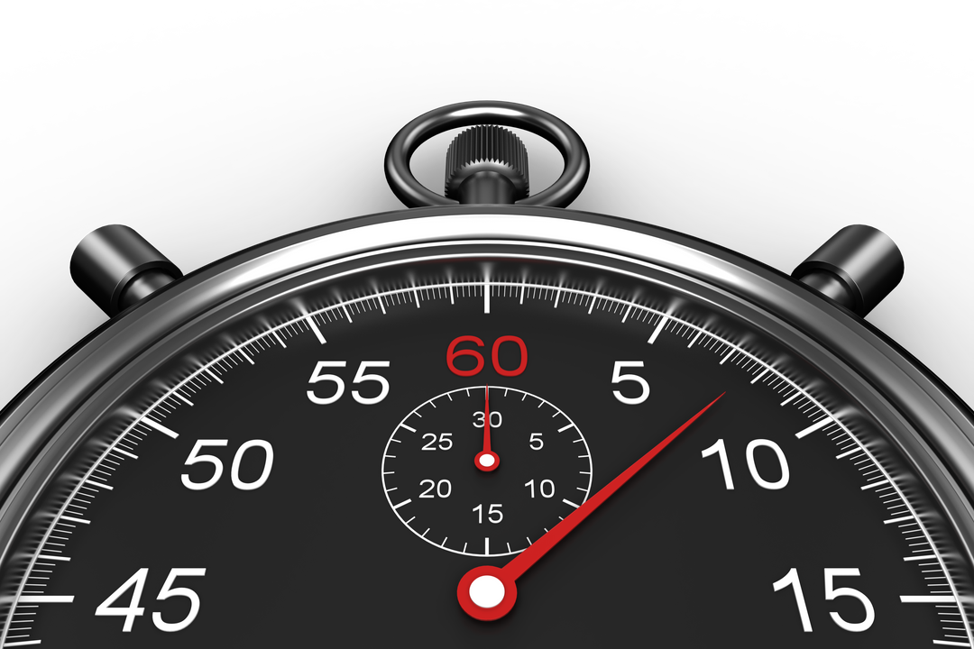 Close-Up Black Stopwatch Realistic Transparent Background | Timing Precision - Download Free Stock Images Pikwizard.com