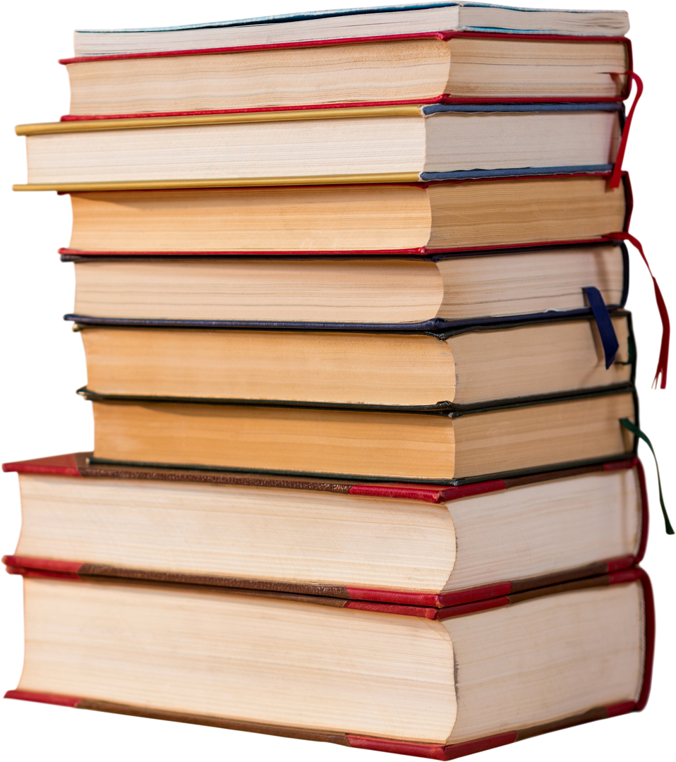 Stack of Books on Transparent Background, Learning, Education, Visual Resource - Download Free Stock Images Pikwizard.com