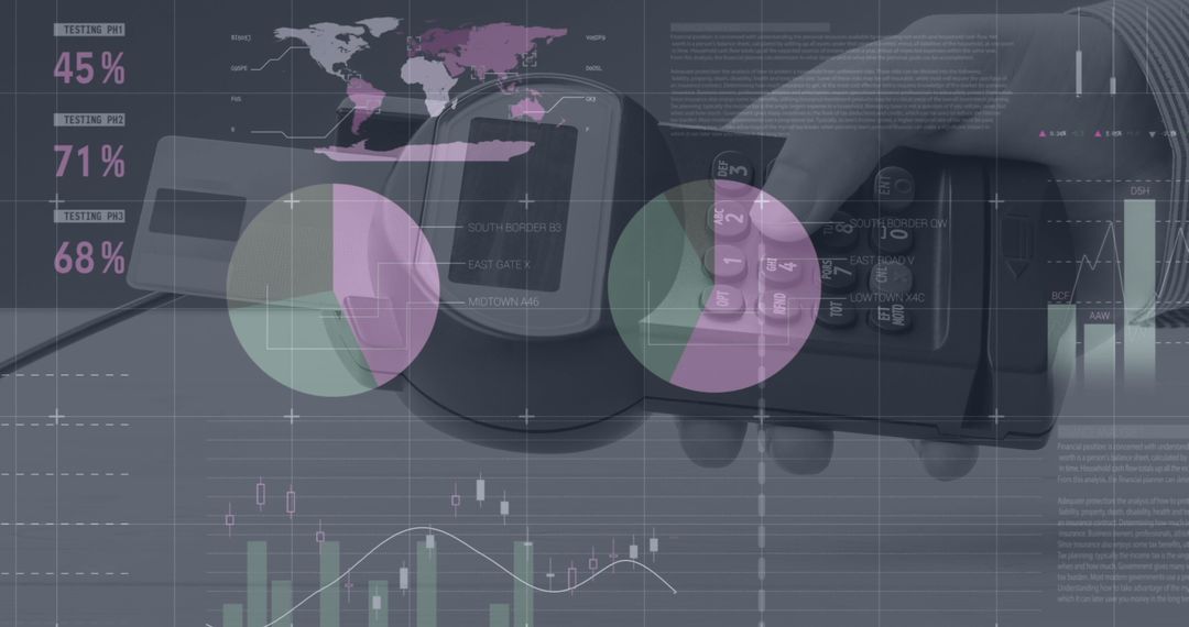 Wireless Payment Terminal with Graph Analysis Overlay