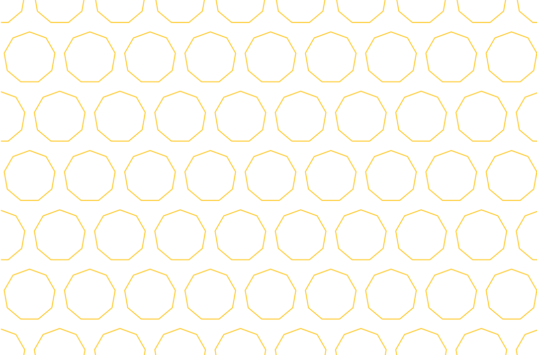 Seamless Yellow Circular Pattern on Transparent Background