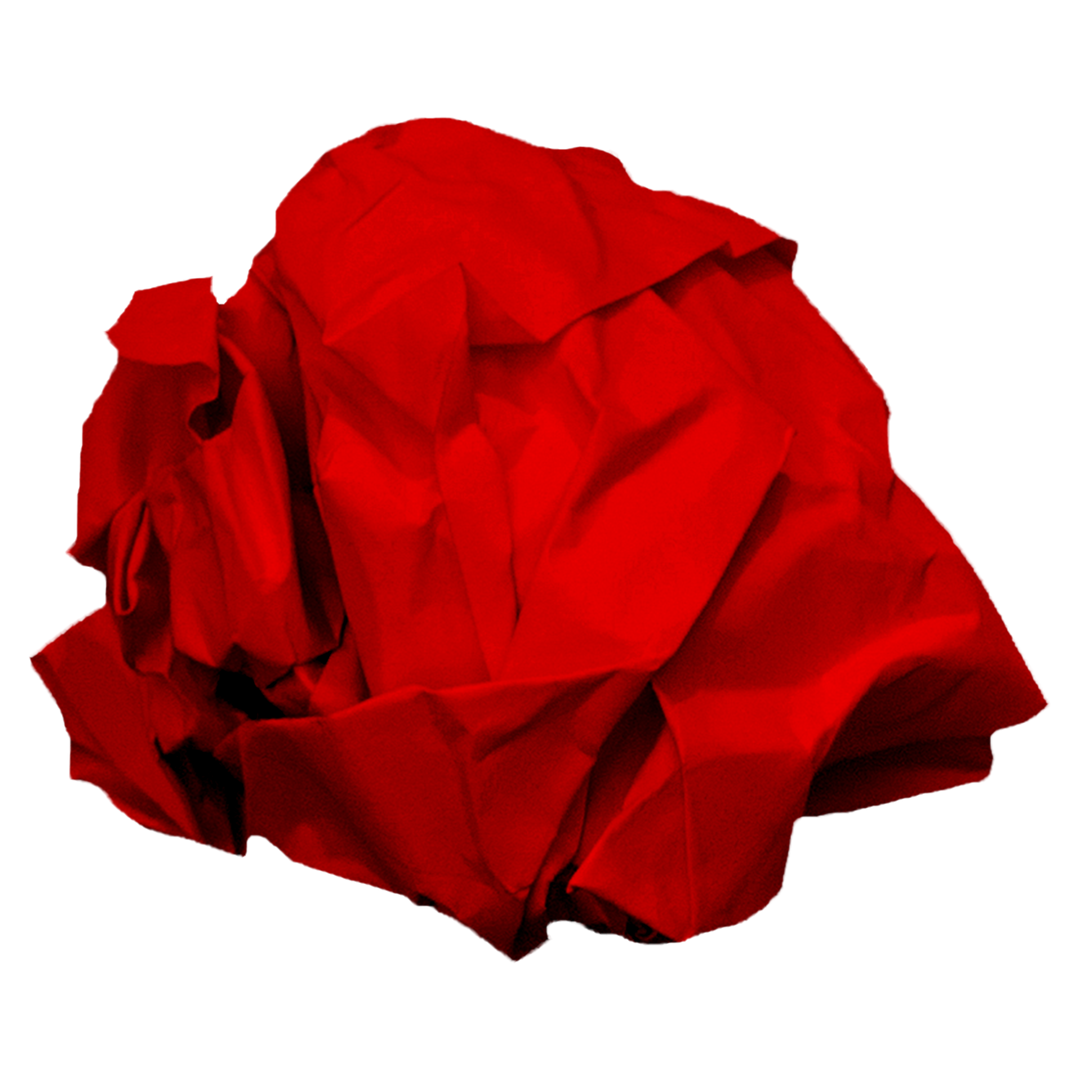 Crumpled Red Paper on Transparent Background Symbolizing Creativity Challenges - Download Free Stock Images Pikwizard.com