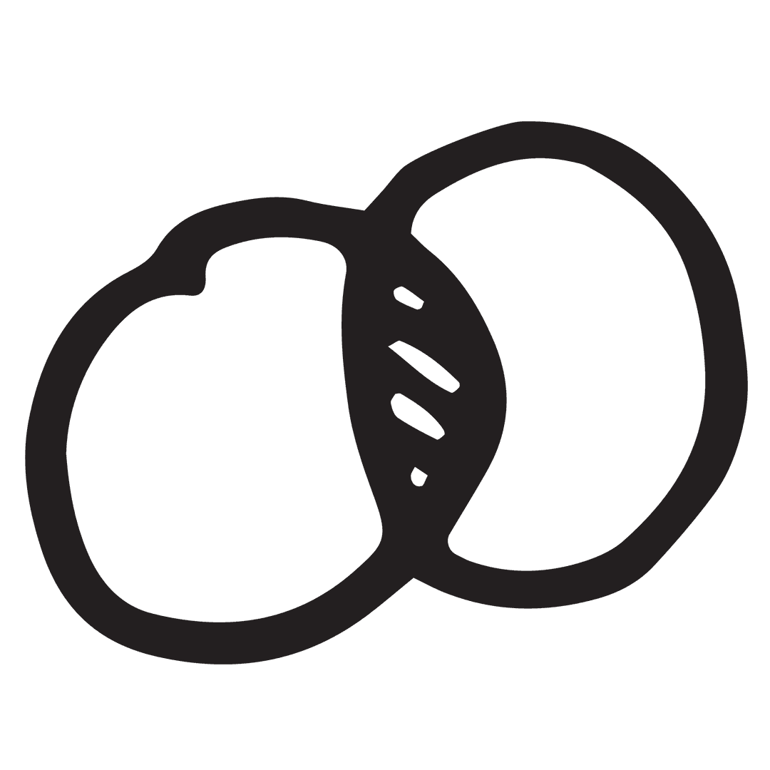 Transparent Connected Circles Illustration Vector