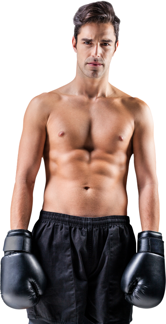 Caucasian Male Boxer with Boxing Gloves on Transparent Background - Download Free Stock Images Pikwizard.com