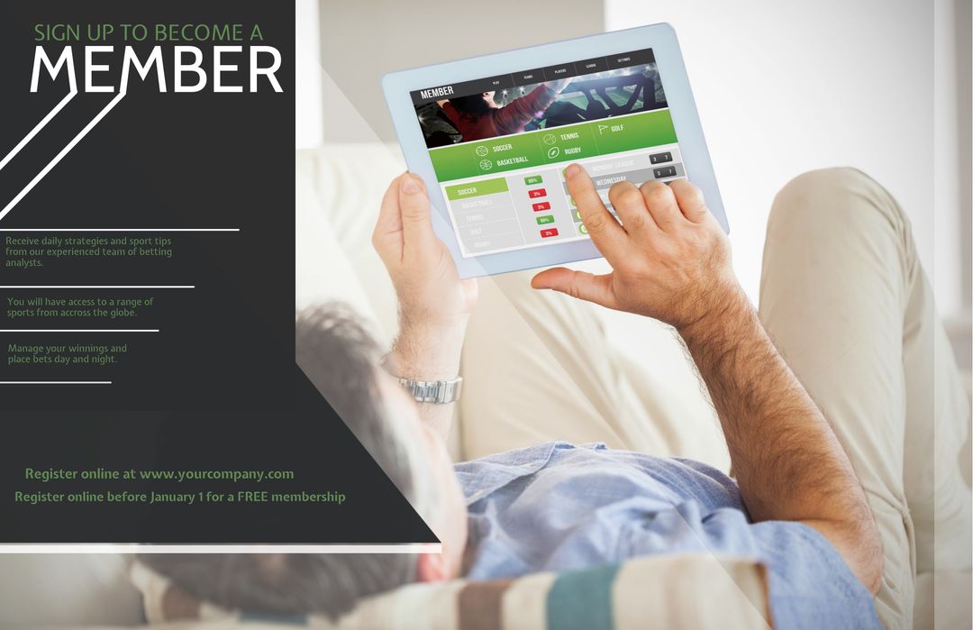 Relaxed Membership Registration Using Tablet at Home