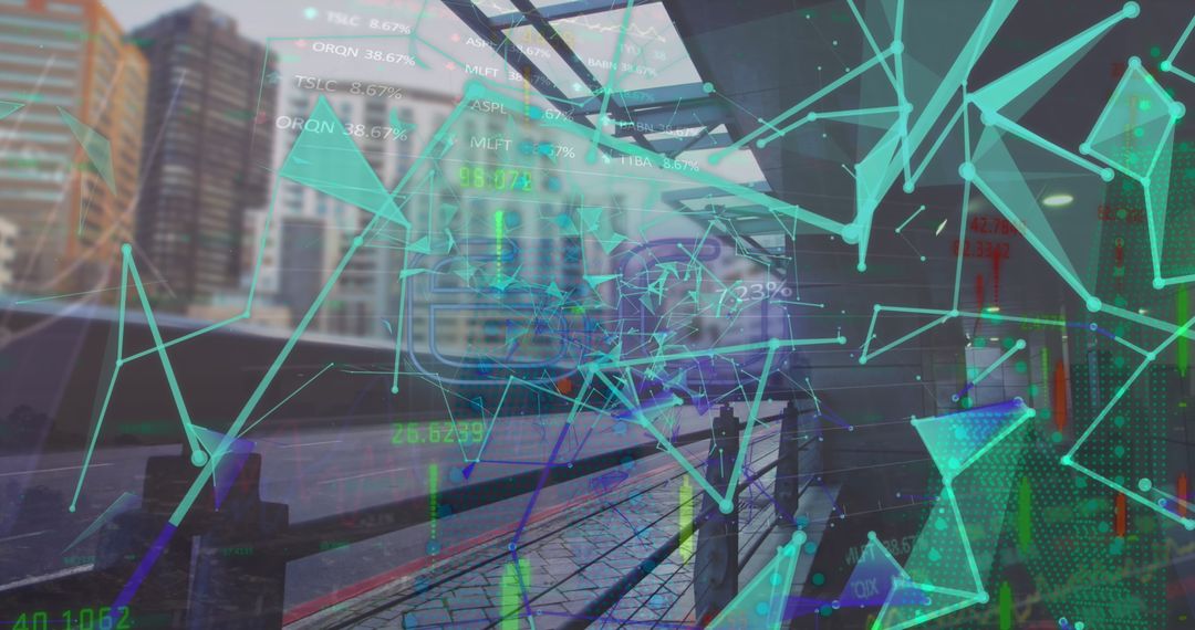 Digital Data Overlap in City Traffic Scene