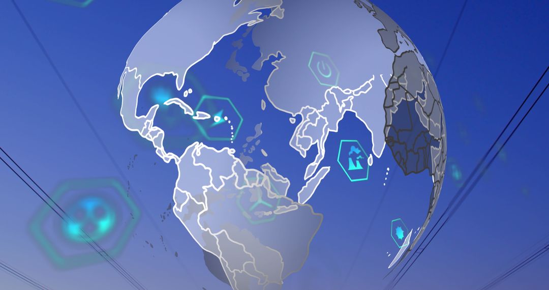 Digital Globe Representing Global Connectivity and Modern Technology