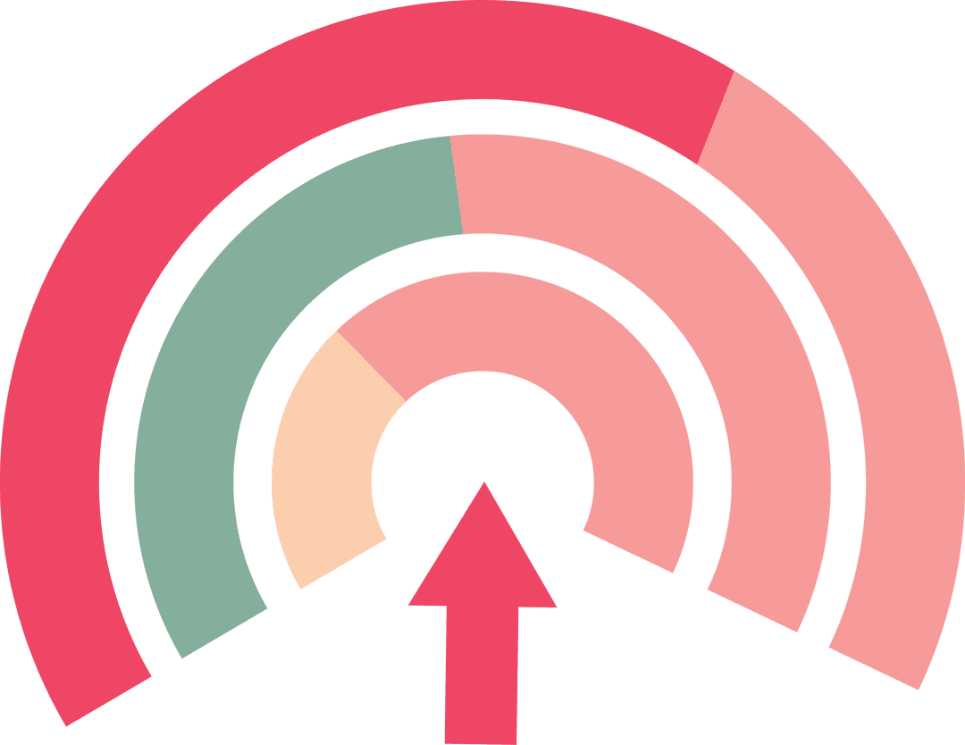 Colorful Transparent Circular Arrow Infographics Design Vector