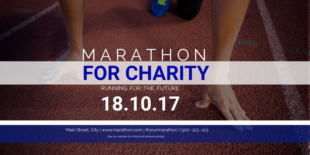 Charity Marathon Ready to Start Inspirational Support