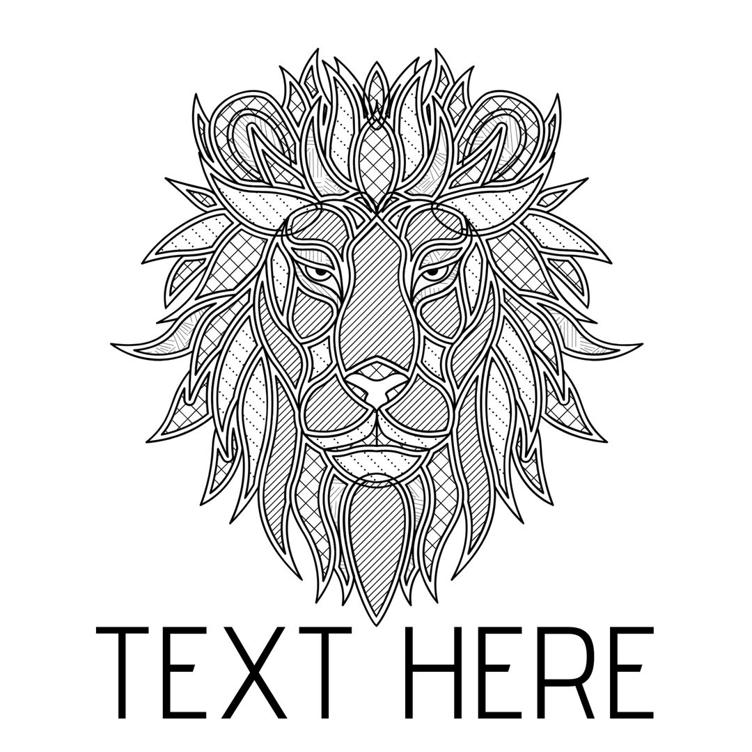 Intricate Mandala Lion Illustration for Art and Design Projects