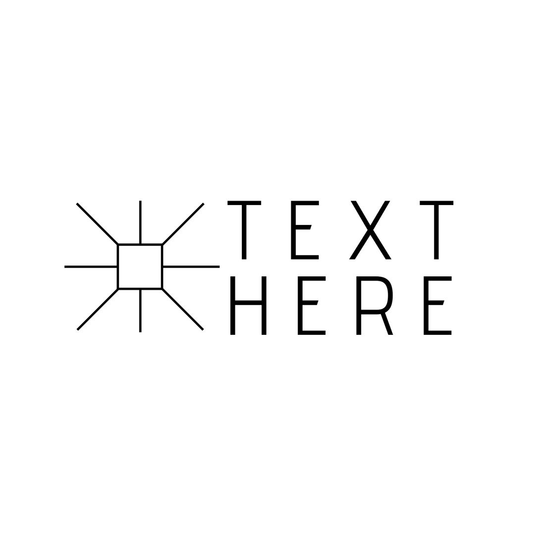 Modern Geometric Logo Design with Custom Text