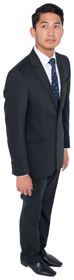 Transparent Image of Professional Businessman in Formal Attire
