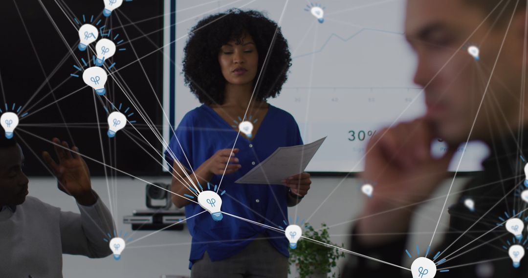 Diverse Team Discussing Data Analytics in a Corporate Meeting