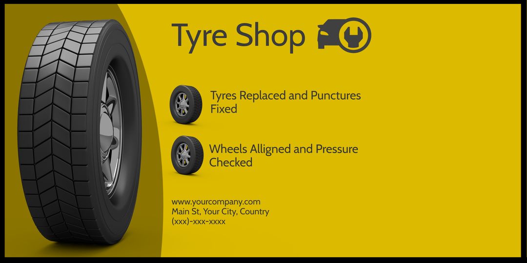 Professional Tire Shop Concept Featuring Reliable Auto Services - Download Free Stock Templates Pikwizard.com