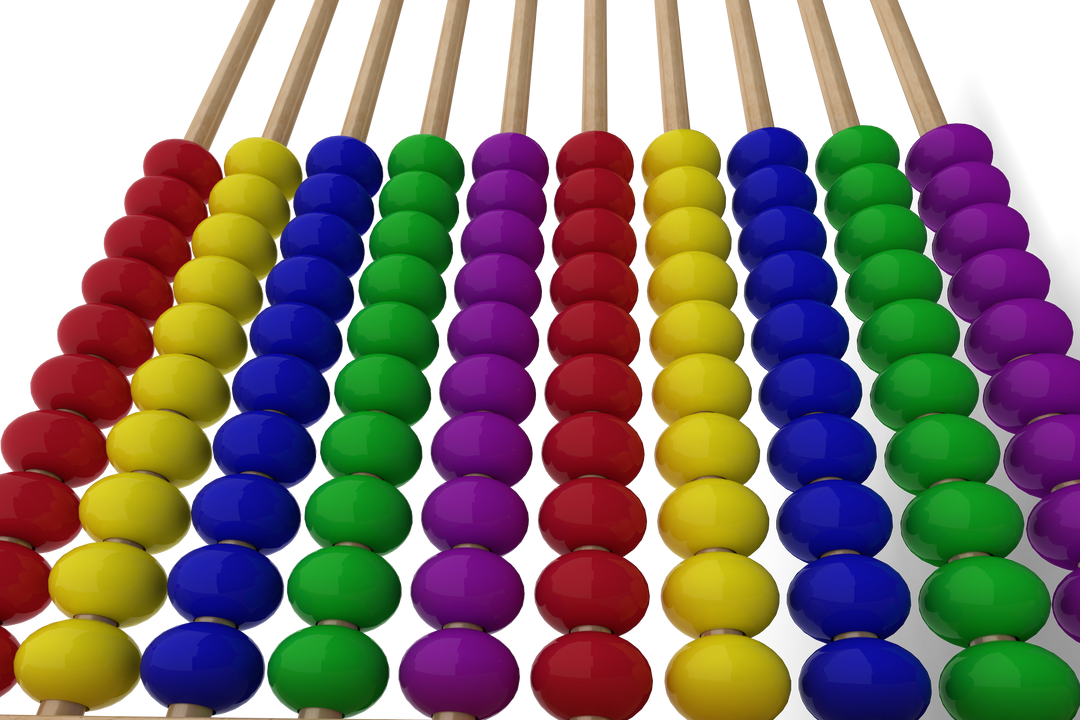 Colorful Transparent Abacus Beads for Educational Illustration - Download Free Stock Images Pikwizard.com