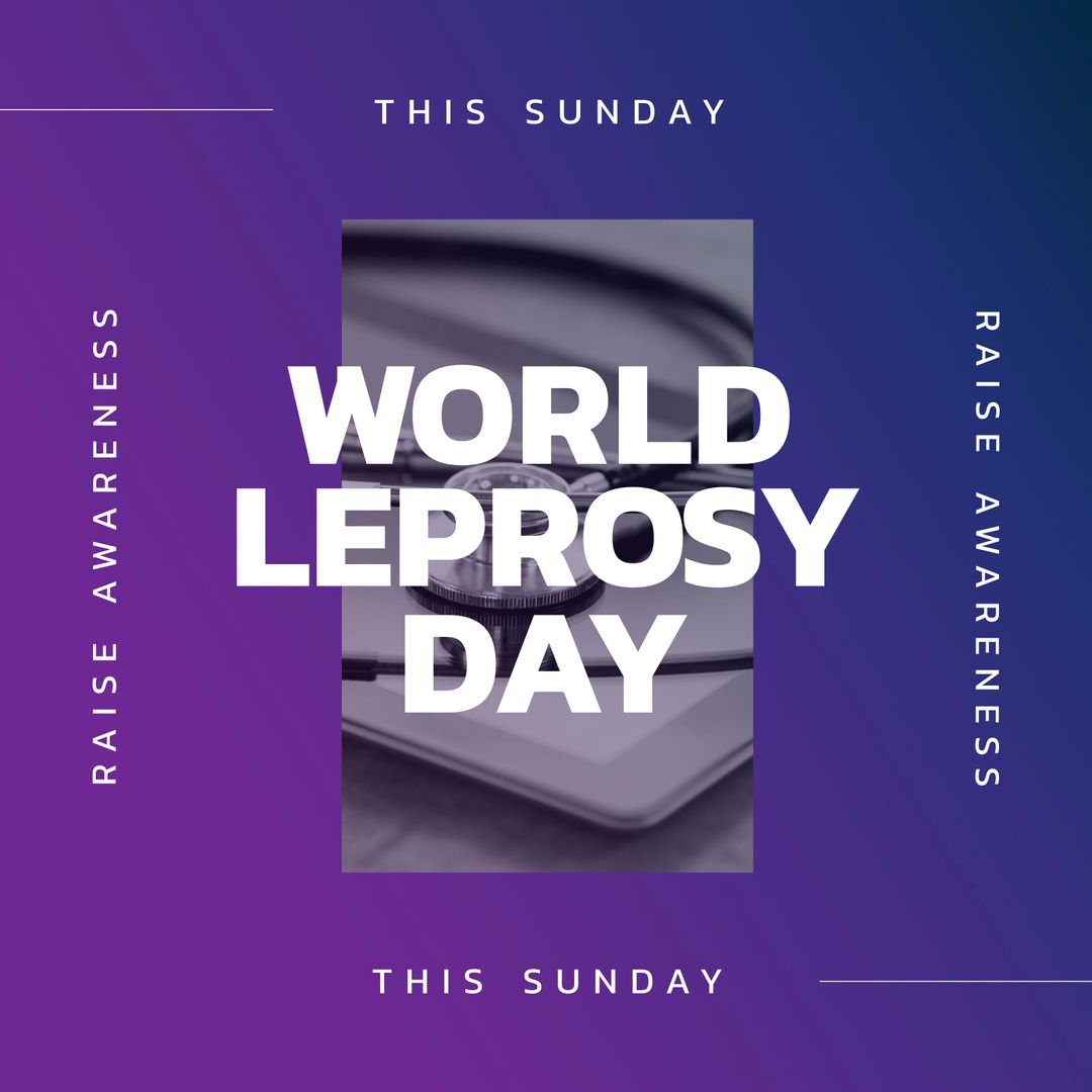World Leprosy Day Awareness Design with Stethoscope