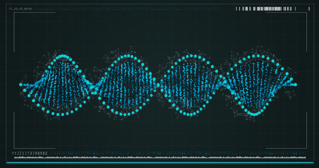 Futuristic Transparent DNA Helix on Digital Interface - Download Free Stock Images Pikwizard.com