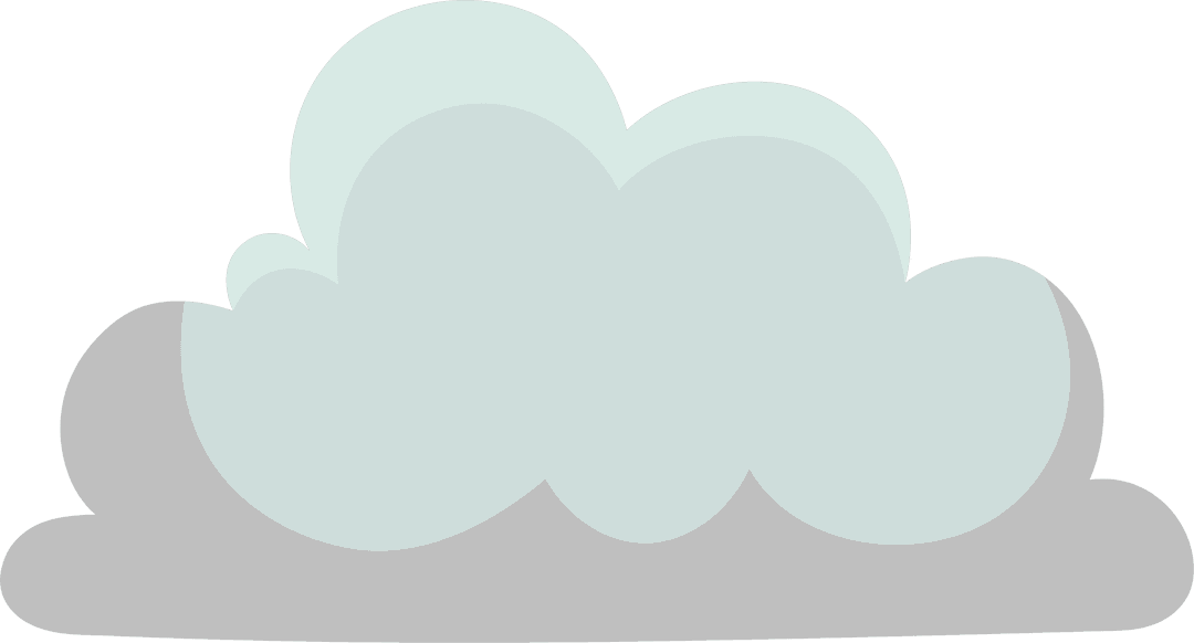 Minimal Transparent Overlapping Clouds on Clear Background