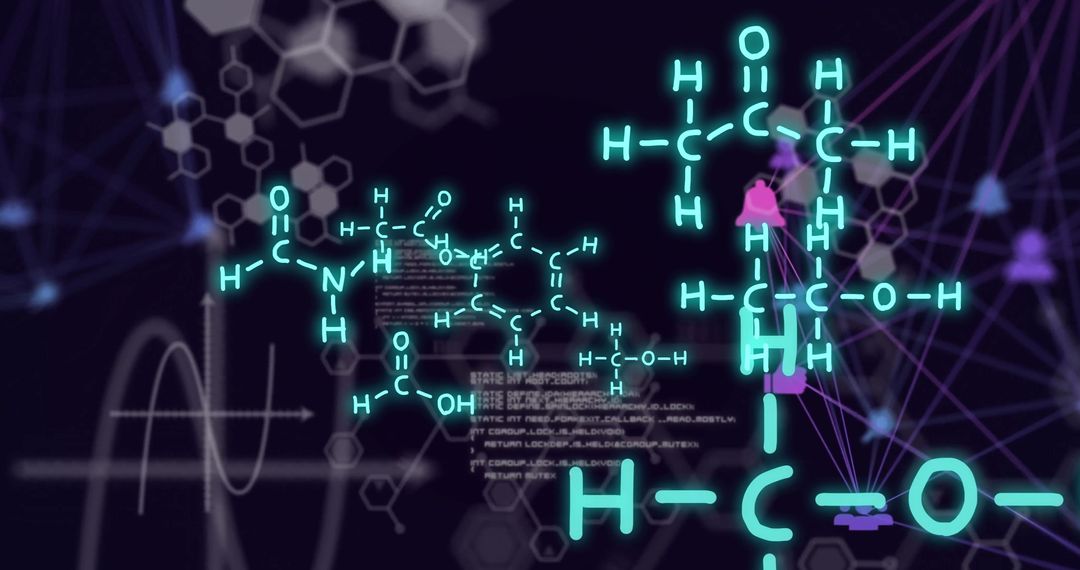 Digital Molecular Data Representation on High-Tech Background