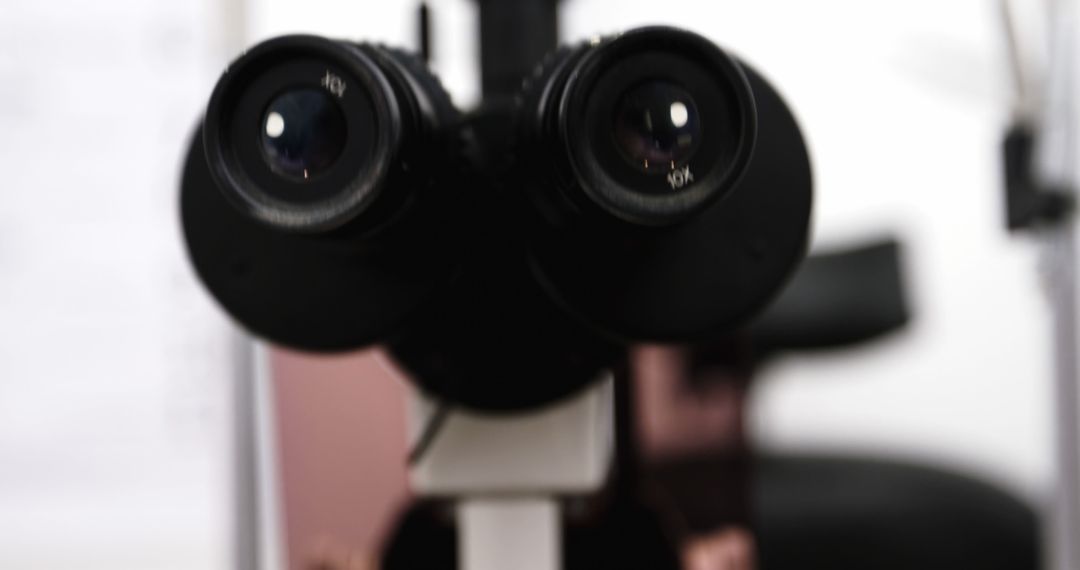 Close-Up of Clinical Biomicroscope in Medical Environment