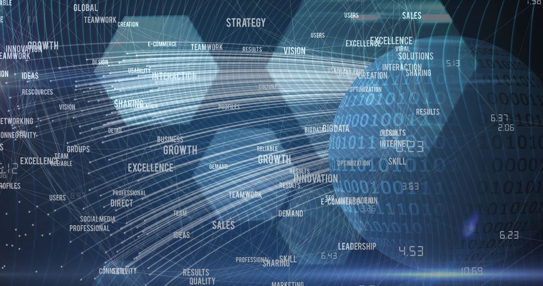 Global Finances and Business Digital Interface Concept