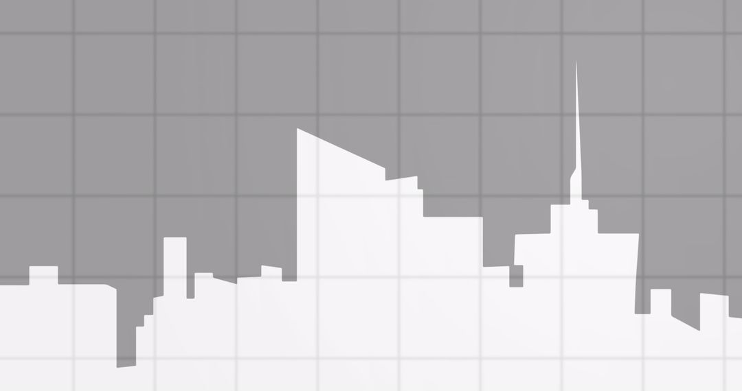 Digital Economy Analysis Overlay on City Skyline