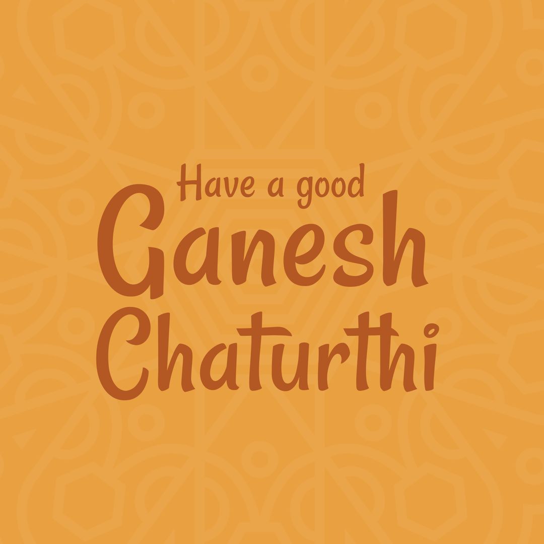Happy Ganesh Chaturthi Vector with Festive Patterns - Download Free Stock Images Pikwizard.com