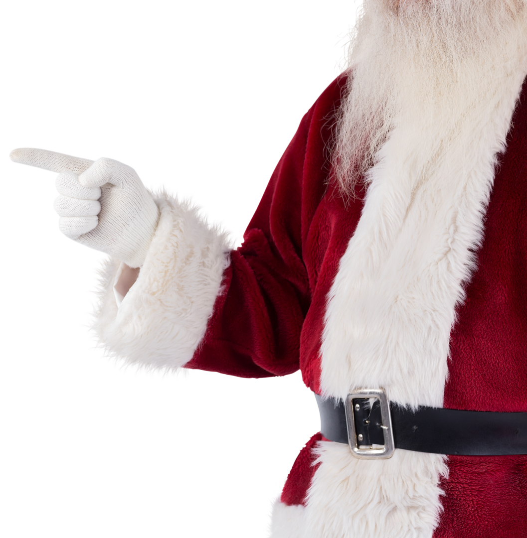 Santa Claus Hand Pointing Transparent Background - Download Free Stock Images Pikwizard.com