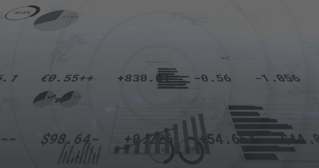 abstract data visualization with statistical charts and symbols - Free Images, Stock Photos and Pictures on Pikwizard.com