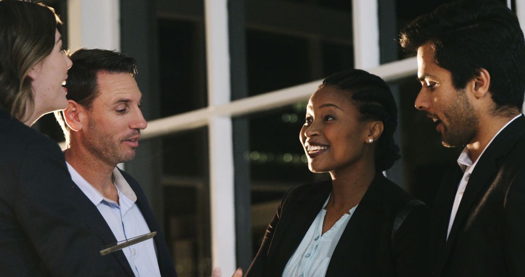 Diverse Professionals Networking and Sharing Ideas