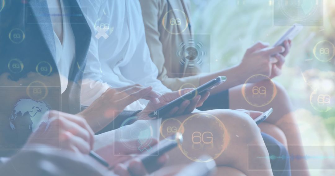 Business Team Discussing Future 6G Technology Innovations