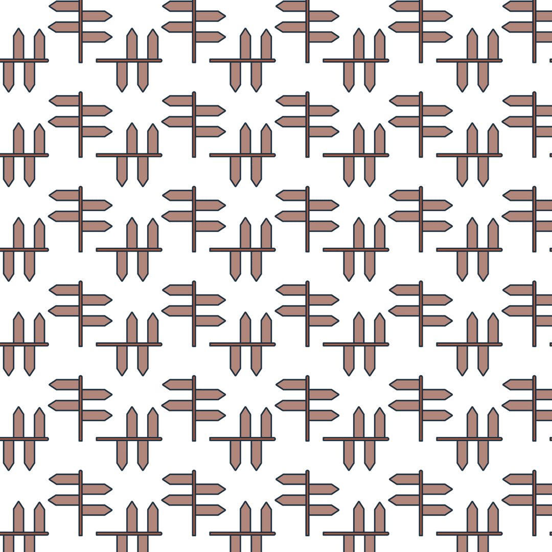 repeating brown guidepost pattern on transparent background - Download Free Stock Images Pikwizard.com