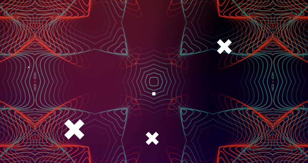 Abstract Geometric Pattern with Digital Interface Design