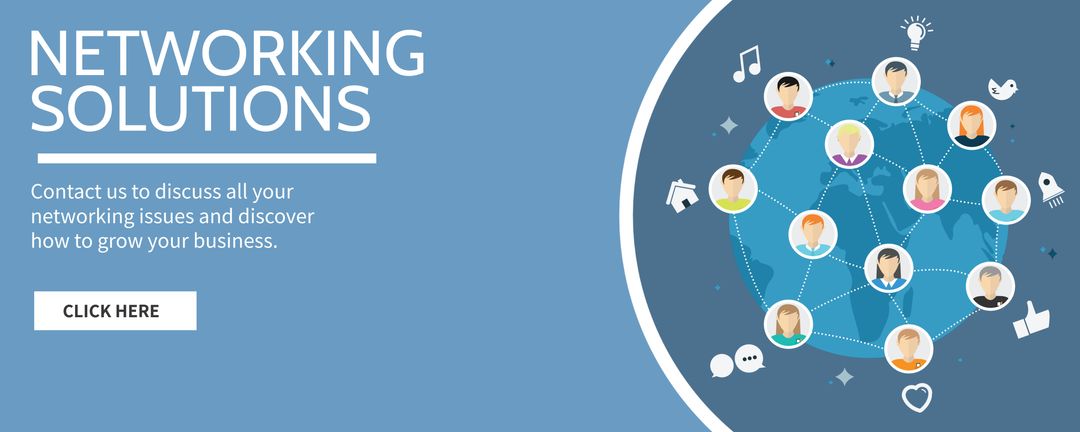 Networking Solutions Illustrating Digital Connectivity and Community