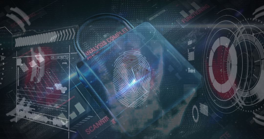 Cybersecurity Concept with Data Visualization