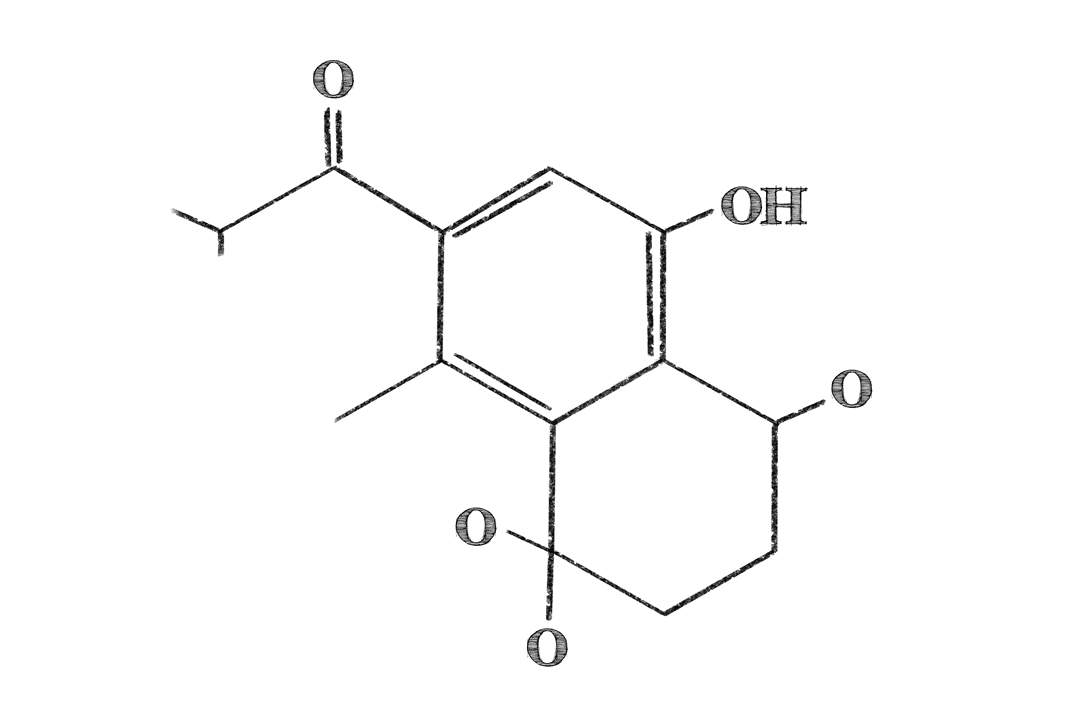 Transparent Molecular Structure Diagram on White PNG