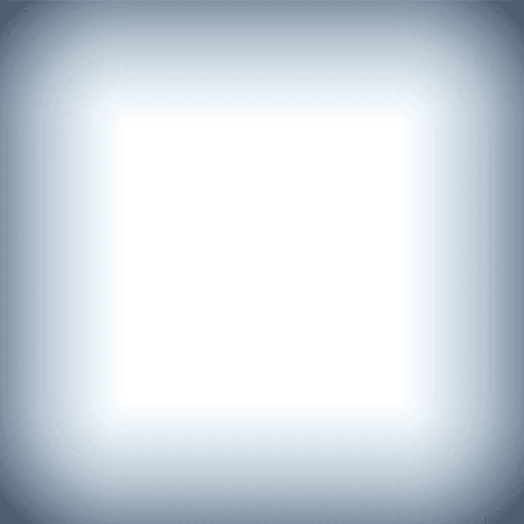 Abstract Transparent Square with Blue Gradient Halo