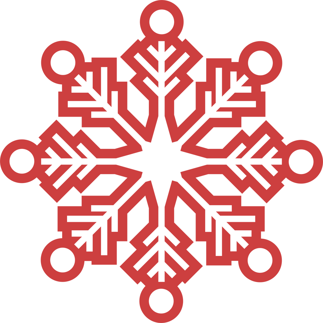 Red Snowflake Icon on Transparent Background for Christmas Design - Download Free Stock Images Pikwizard.com