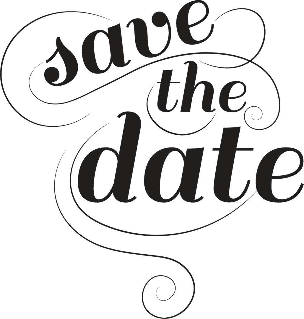 Save the Date Script Text Vector on Transparent Background - Download Free Stock Images Pikwizard.com