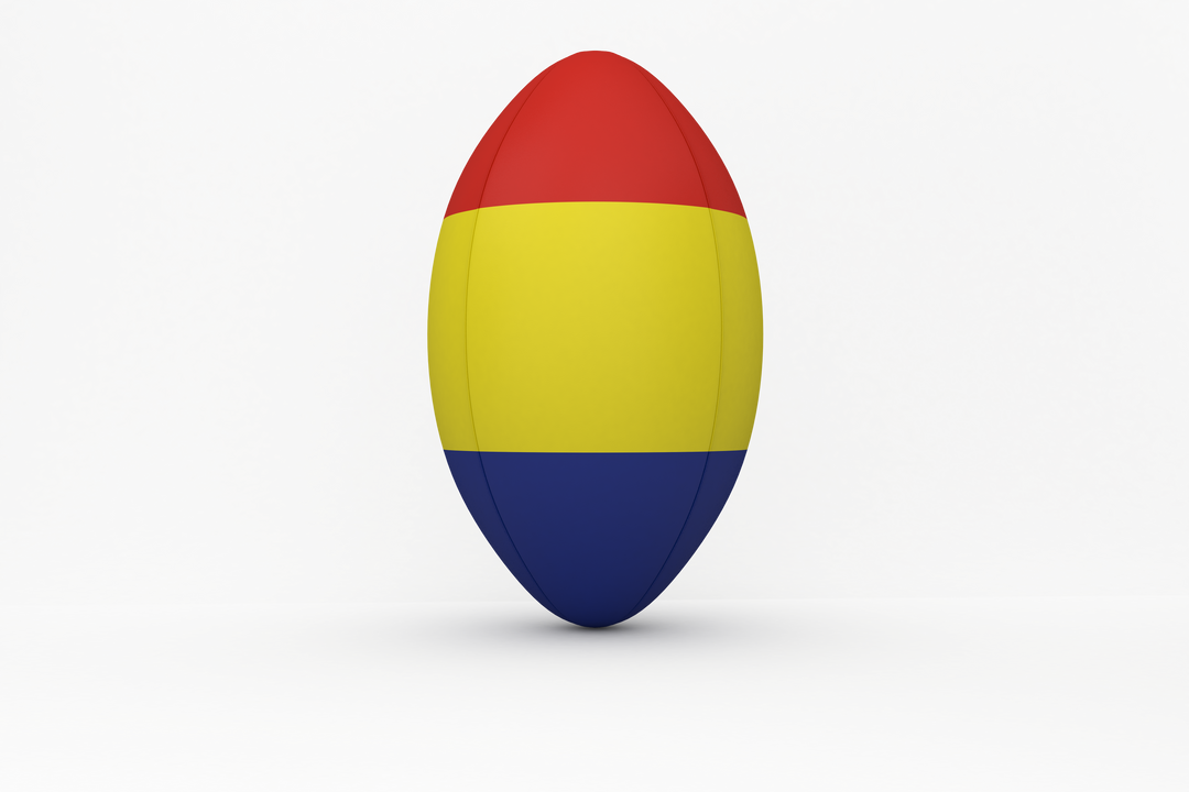 Transparent Rugby Ball Featuring Romanian Flag Design - Download Free Stock Images Pikwizard.com