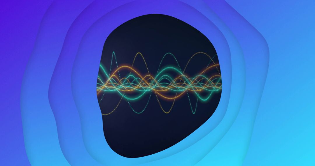 Dynamic Waveform Tunnels with Vibrant Digital Ripples
