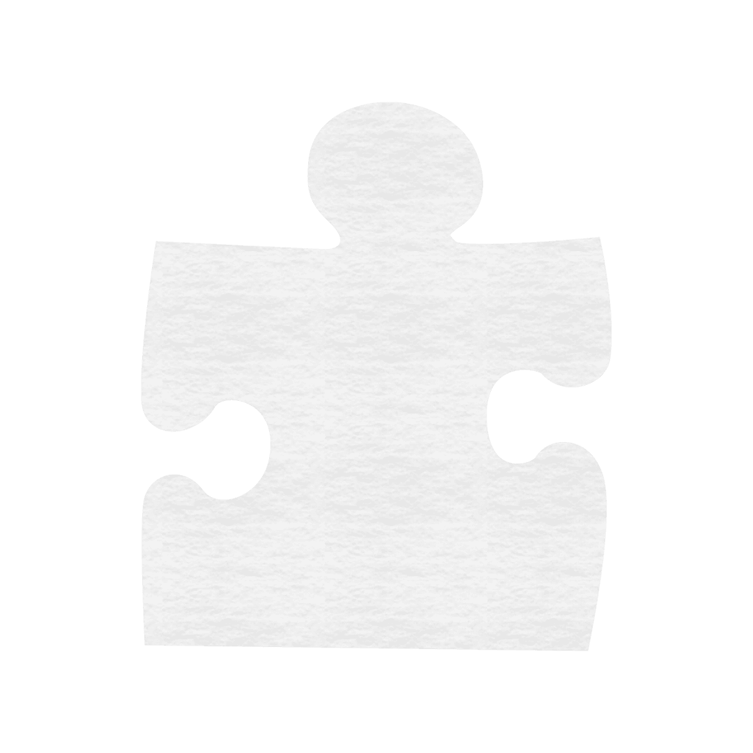 White Jigsaw Puzzle Piece on Transparent Background Illustration