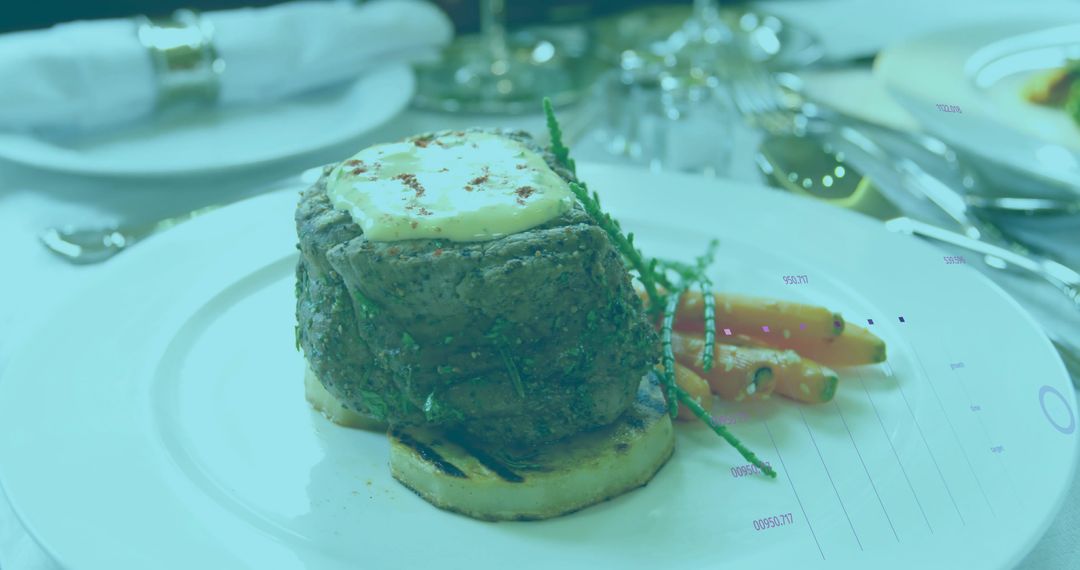 Gourmet Seared Steak with Carrots and Salicornia