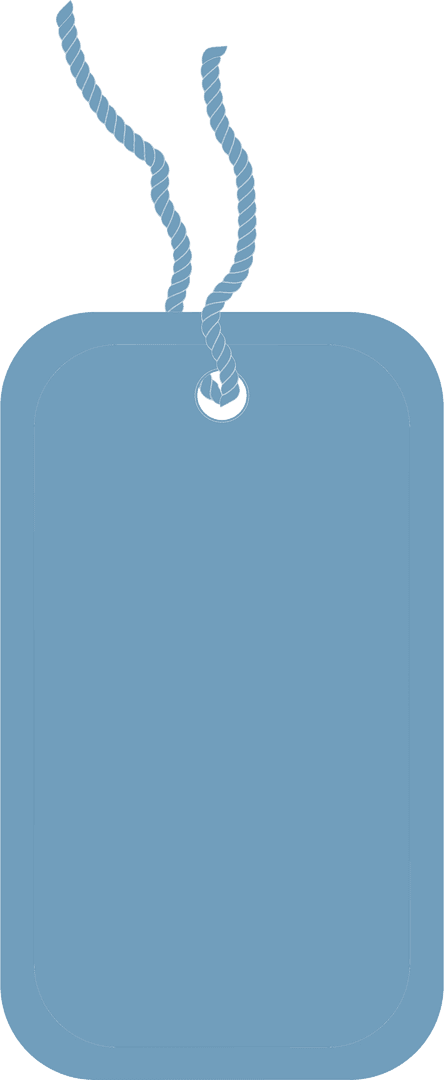 Blue Transparent Name Tag with String on Clear Background - Download Free Stock Images Pikwizard.com