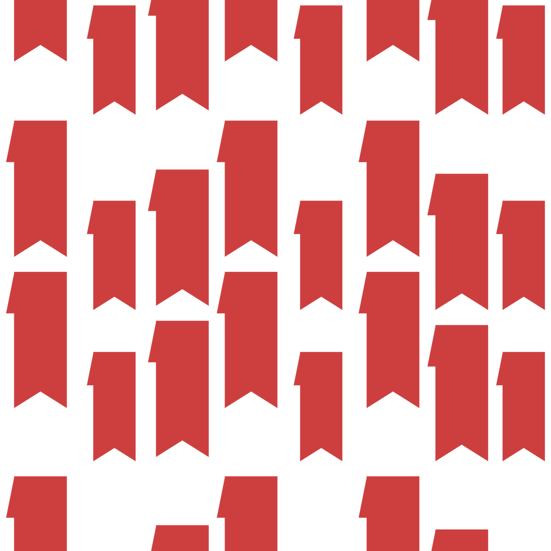 Red Ribbons Pattern on Transparent Background for Creative Design