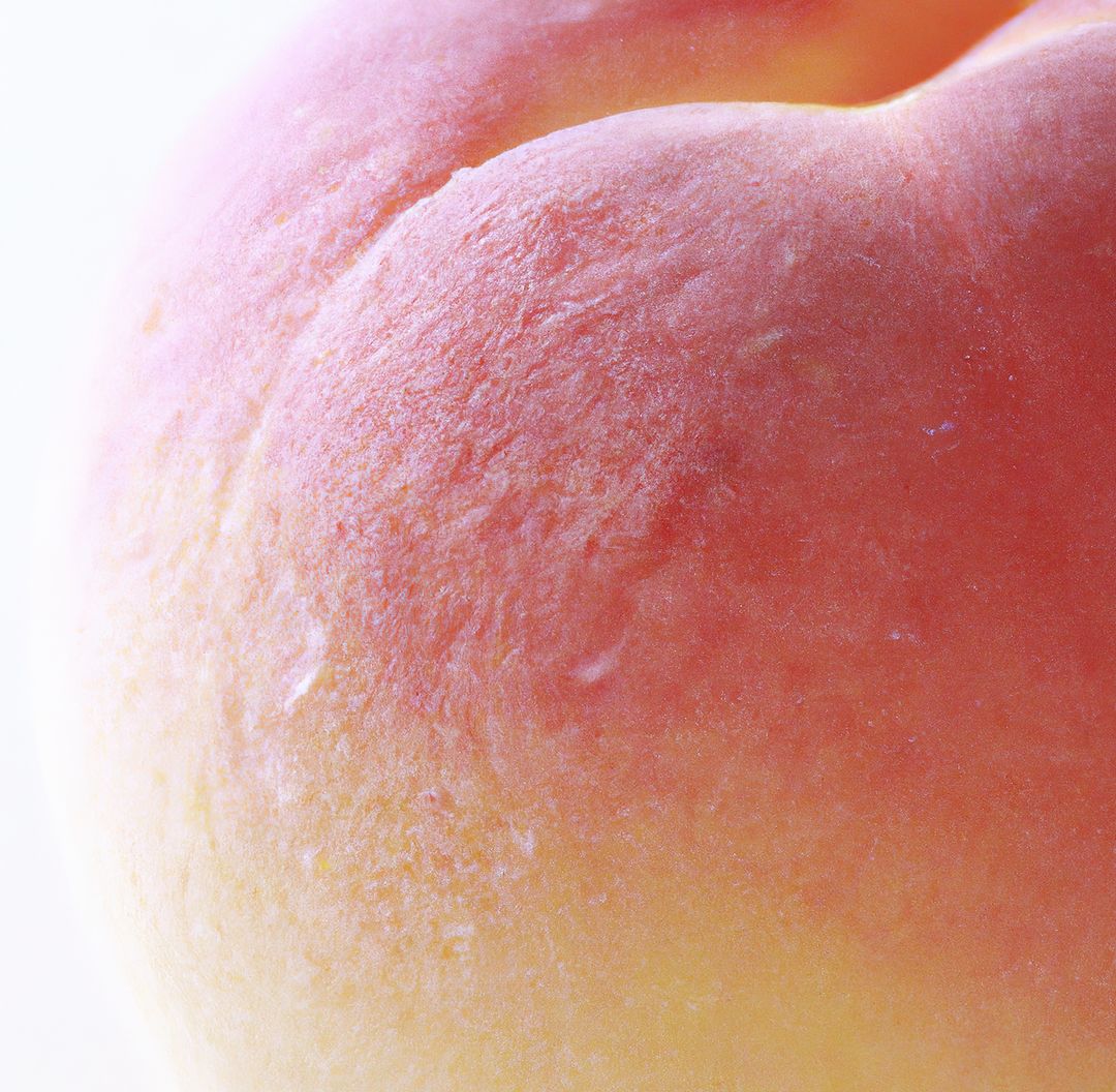 Close up of fresh orange peach on white background - Free Images, Stock Photos and Pictures on Pikwizard.com