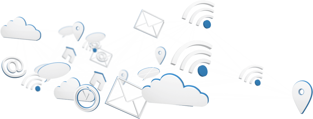 Transparent Networking Icons Connected by Lines Technology Concept - Download Free Stock Images Pikwizard.com