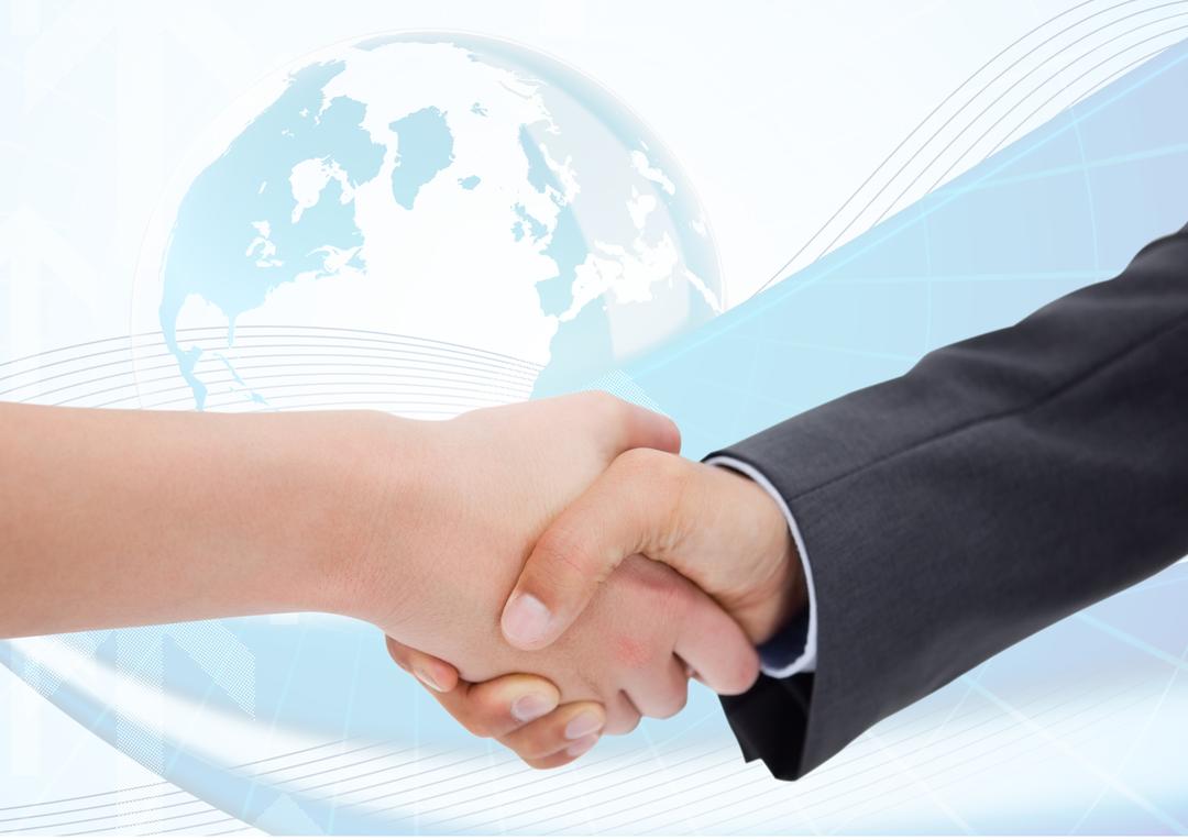 Business Handshake with Global Background - Free Images, Stock Photos and Pictures on Pikwizard.com