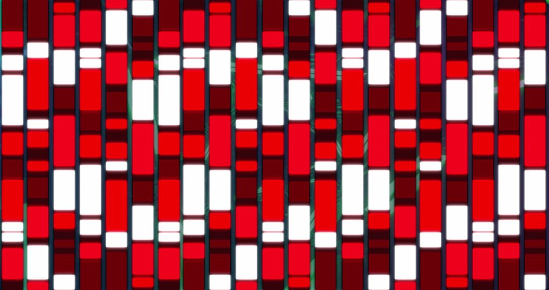 Abstract Red and White Geometric Pattern Design