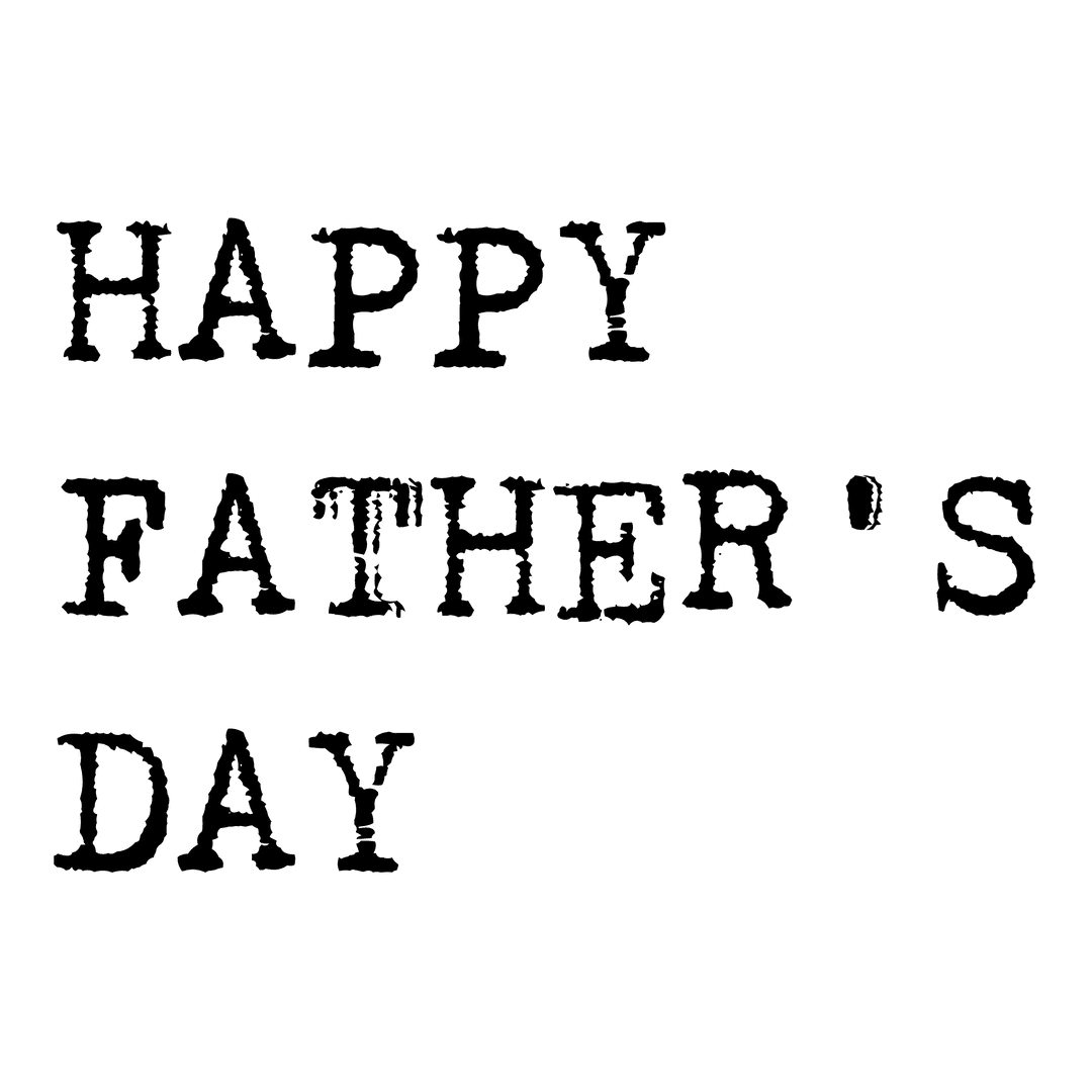 Happy Father's Day Text Transparent Background for Celebration Projects